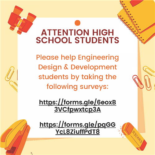  Help Engineering Design and Development Students